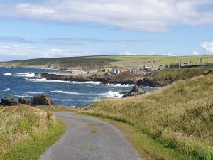 Portsoy from the road down to the old swimming pool and the path along the West Braes