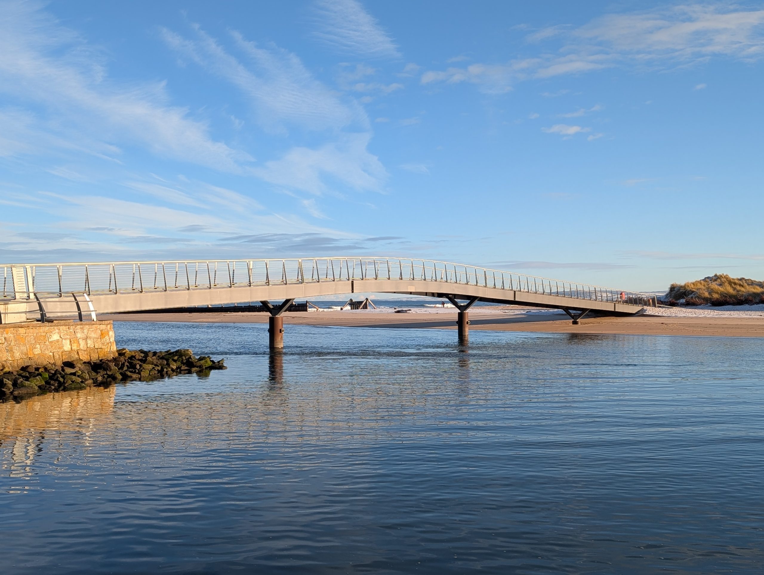 New bridge over the river Lossie